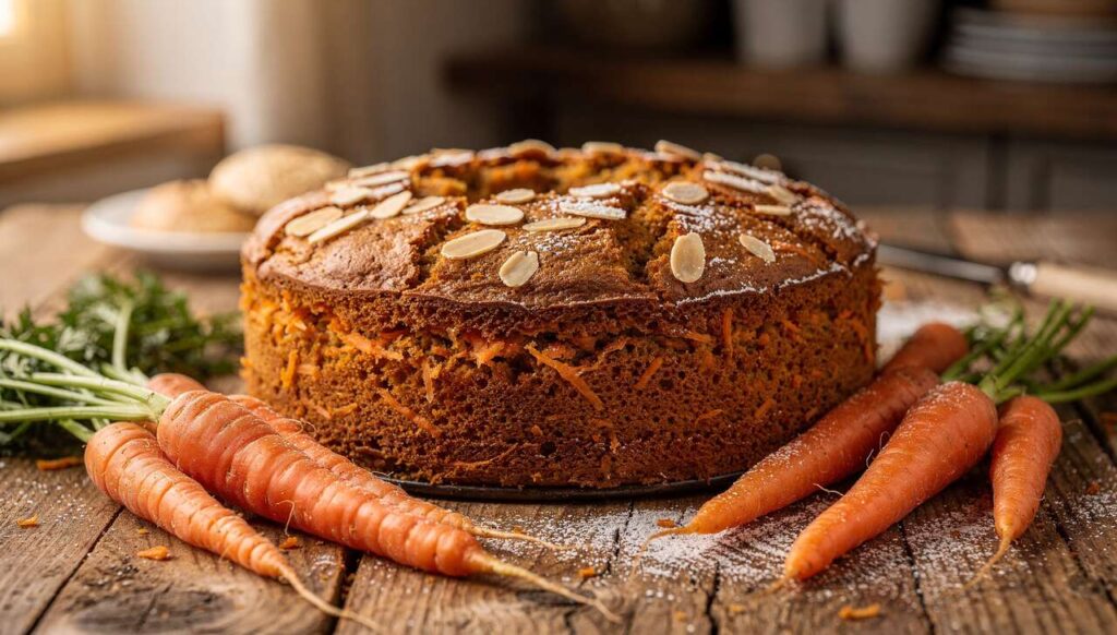 Dieser Karottenkuchen braucht nur 4 Zutaten und schmeckt wie vom Schweizer Konditor