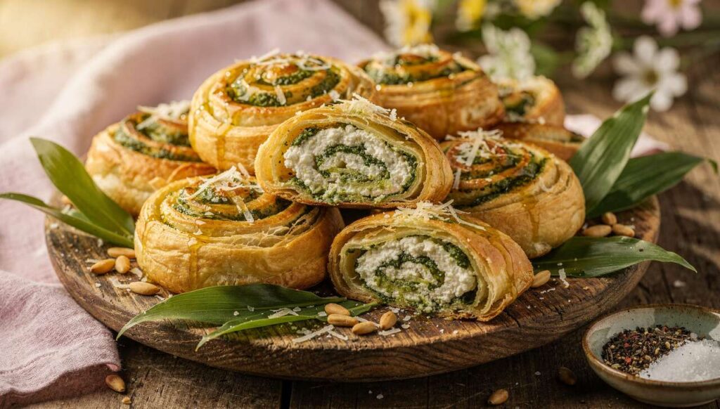 Bärlauch-Schnecken aus dem Airfryer, fertig in 12 Minuten – perfekt als Osterbrunch-Snack