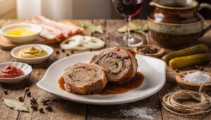 Klassische Rinderrouladen wie bei Oma, so werden sie butterzart nach 2 Stunden Schmoren