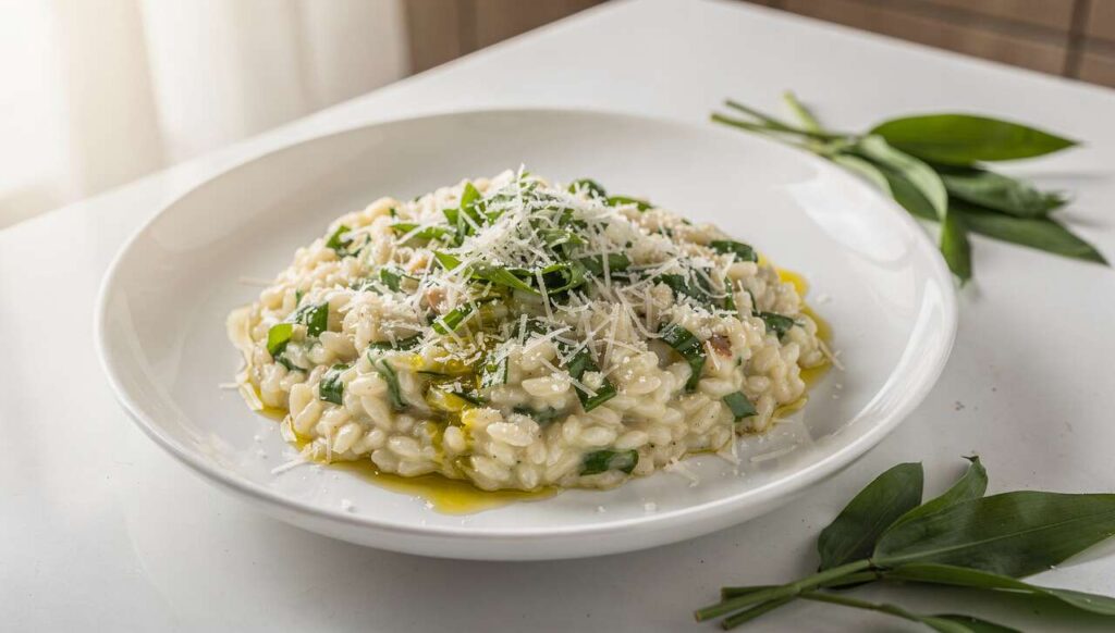 Bärlauch-Risotto, cremig und in 20 Minuten fertig – das beste Frühlingsrezept?
