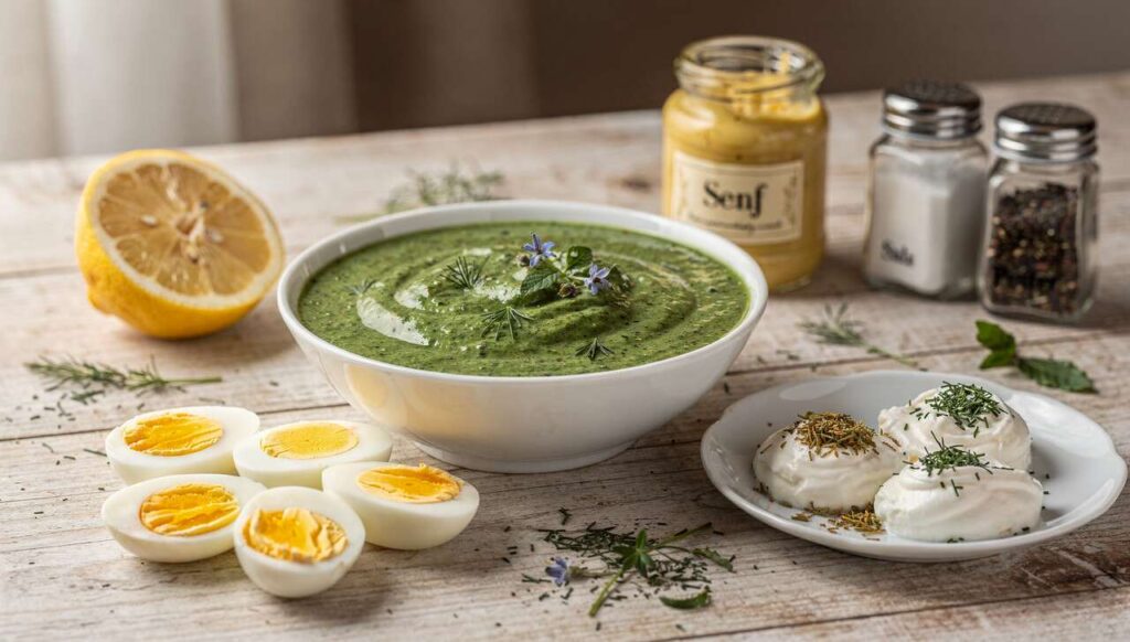 Grüne Sauce wie in Frankfurt, mit 7 Kräutern und dem Geheimtipp für die perfekte Konsistenz
