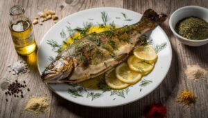 Karfreitags-Forelle aus dem Airfryer, mit Zitrone und Dill in 18 Minuten auf dem Tisch