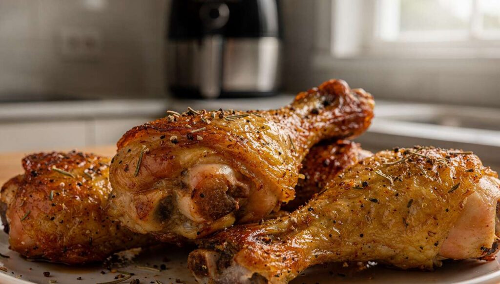 Hähnchenkeulen im Airfryer: Warum du sie vorher trockentupfen musst!