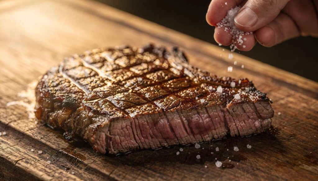 Steak richtig salzen, ein Metzgermeister erklärt den Unterschied zwischen vorher und nachher