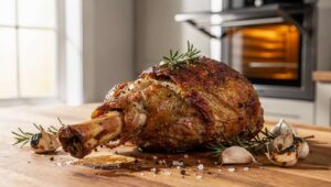 Osterlamm aus dem Backofen, mit Rosmarin und Knoblauch – warum die Temperatur alles entscheidet!